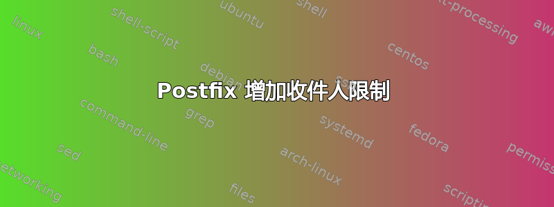 Postfix 增加收件人限制