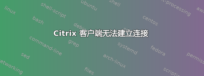 Citrix 客户端无法建立连接