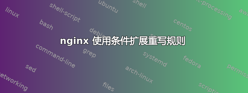 nginx 使用条件扩展重写规则