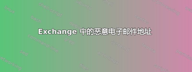 Exchange 中的恶意电子邮件地址