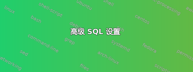 高级 SQL 设置