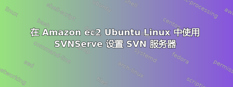 在 Amazon ec2 Ubuntu Linux 中使用 SVNServe 设置 SVN 服务器