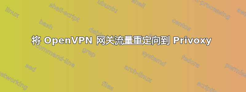 将 OpenVPN 网关流量重定向到 Privoxy