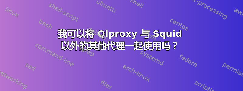 我可以将 Qlproxy 与 Squid 以外的其他代理一起使用吗？