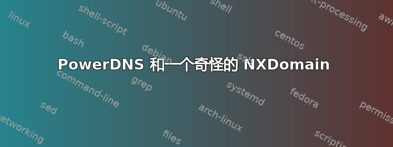 PowerDNS 和一个奇怪的 NXDomain