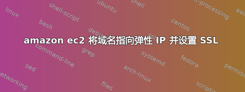 amazon ec2 将域名指向弹性 IP 并设置 SSL