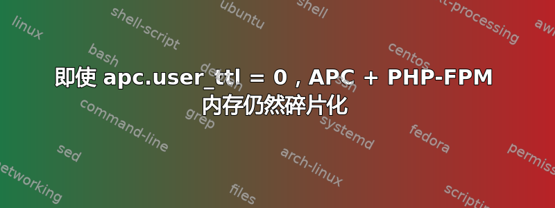 即使 apc.user_ttl = 0，APC + PHP-FPM 内存仍然碎片化