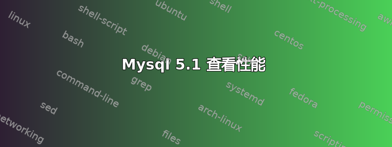 Mysql 5.1 查看性能