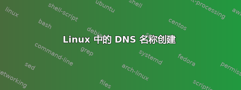 Linux 中的 DNS 名称创建