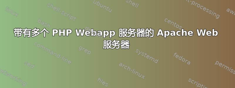 带有多个 PHP Webapp 服务器的 Apache Web 服务器