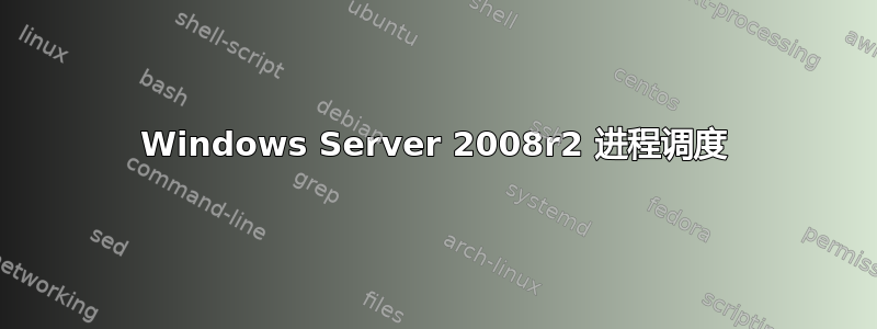 Windows Server 2008r2 进程调度