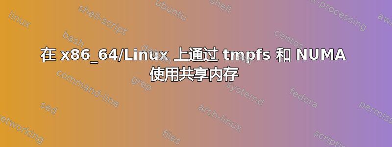 在 x86_64/Linux 上通过 tmpfs 和 NUMA 使用共享内存