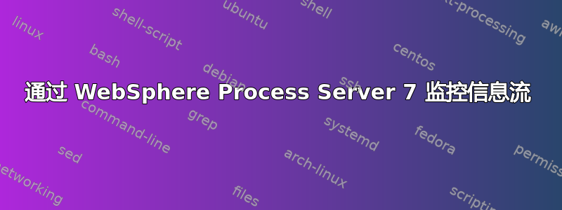 通过 WebSphere Process Server 7 监控信息流