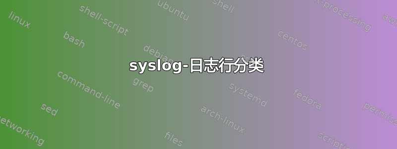 syslog-日志行分类