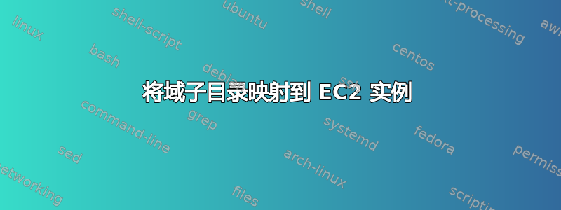 将域子目录映射到 EC2 实例