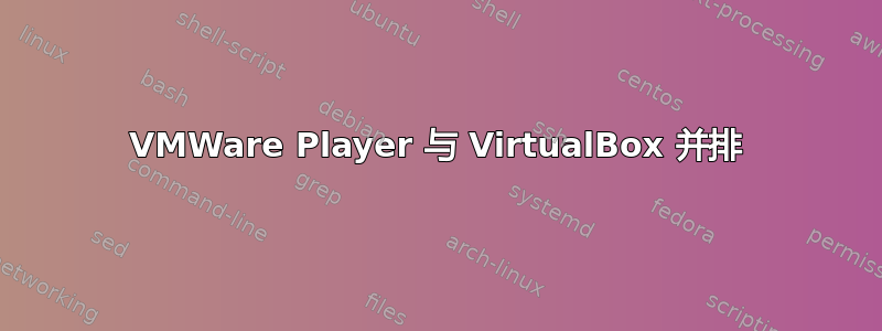 VMWare Player 与 VirtualBox 并排