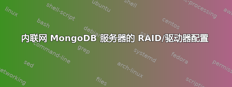 内联网 MongoDB 服务器的 RAID/驱动器配置