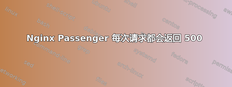 Nginx Passenger 每次请求都会返回 500