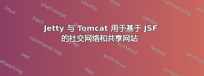 Jetty 与 Tomcat 用于基于 JSF 的社交网络和共享网站 