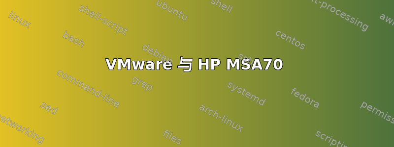 VMware 与 HP MSA70