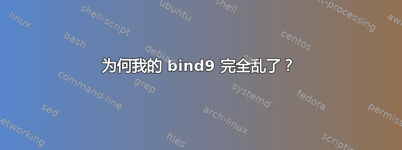 为何我的 bind9 完全乱了？