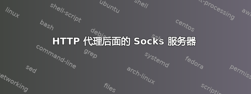 HTTP 代理后面的 Socks 服务器