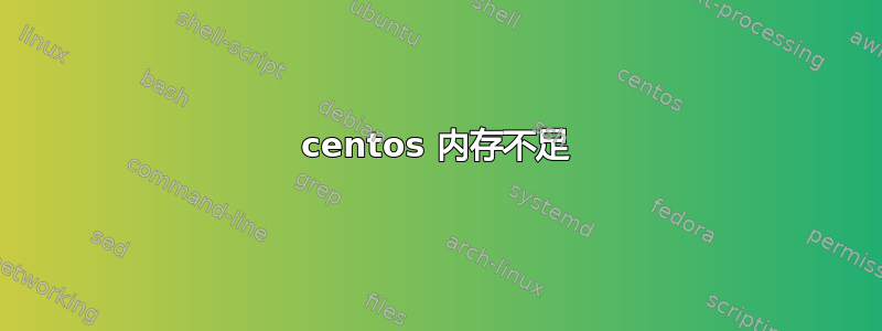 centos 内存不足