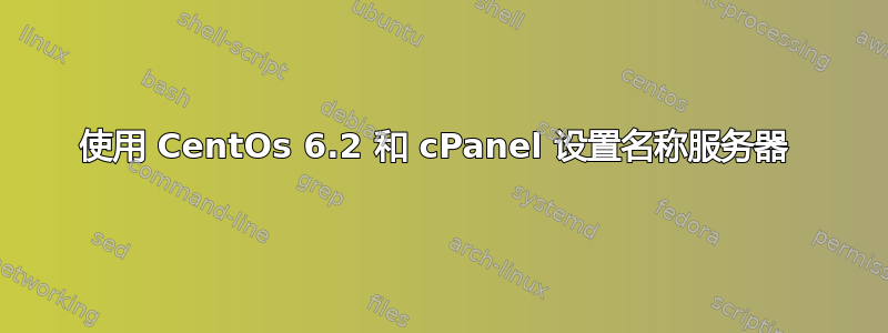 使用 CentOs 6.2 和 cPanel 设置名称服务器 