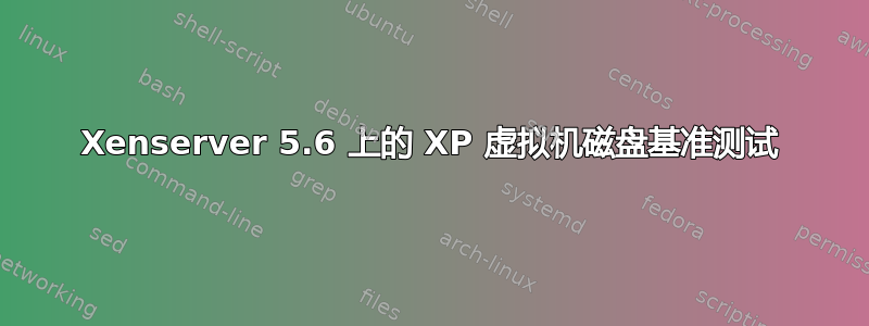 Xenserver 5.6 上的 XP 虚拟机磁盘基准测试