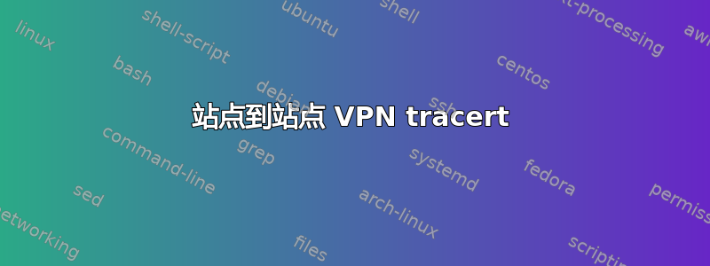 站点到站点 VPN tracert