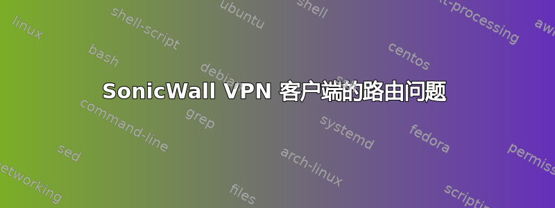 SonicWall VPN 客户端的路由问题