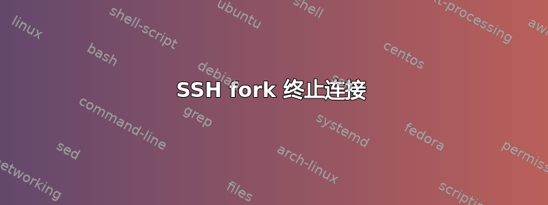 SSH fork 终止连接