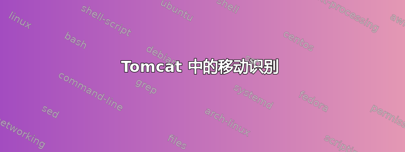 Tomcat 中的移动识别