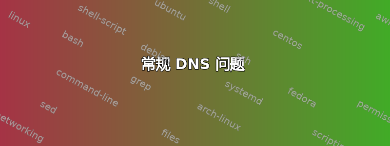 常规 DNS 问题