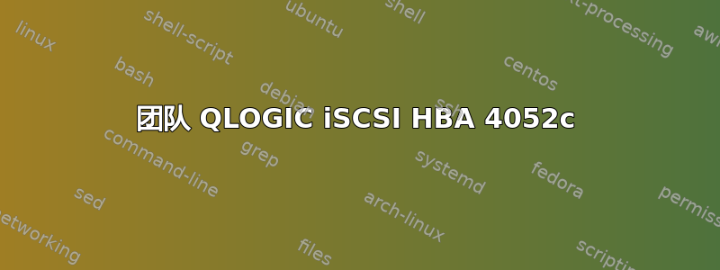 团队 QLOGIC iSCSI HBA 4052c