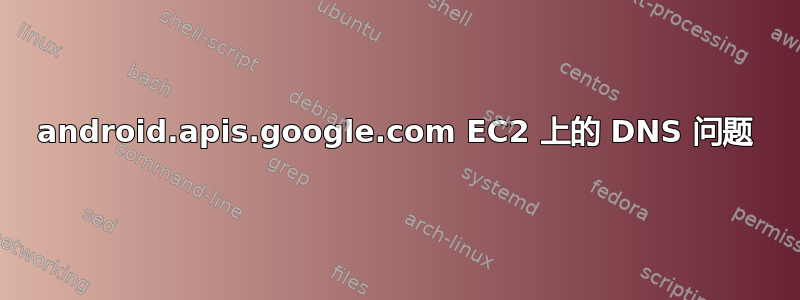 android.apis.google.com EC2 上的 DNS 问题