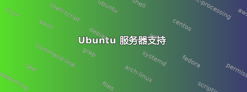 Ubuntu 服务器支持