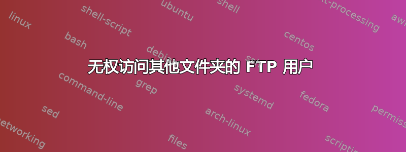 无权访问其他文件夹的 FTP 用户