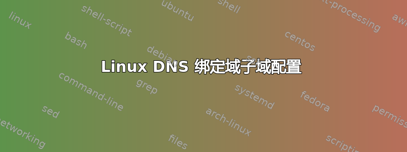 Linux DNS 绑定域子域配置