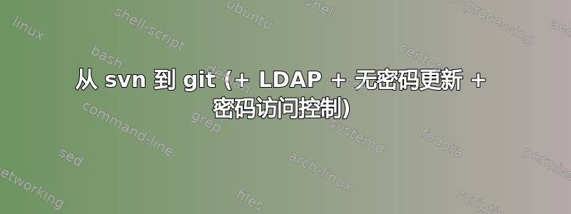 从 svn 到 git (+ LDAP + 无密码更新 + 密码访问控制)