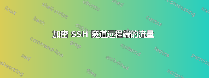 加密 SSH 隧道远程端的流量