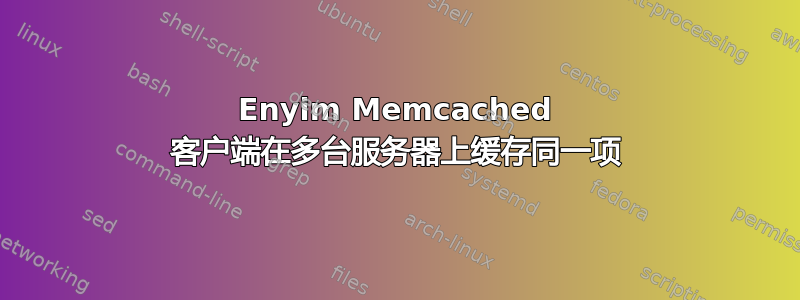 Enyim Memcached 客户端在多台服务器上缓存同一项