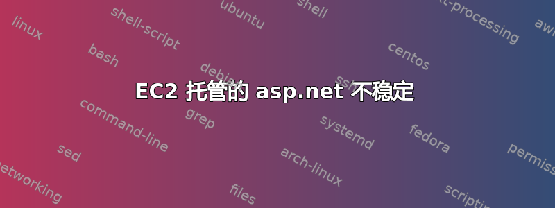 EC2 托管的 asp.net 不稳定