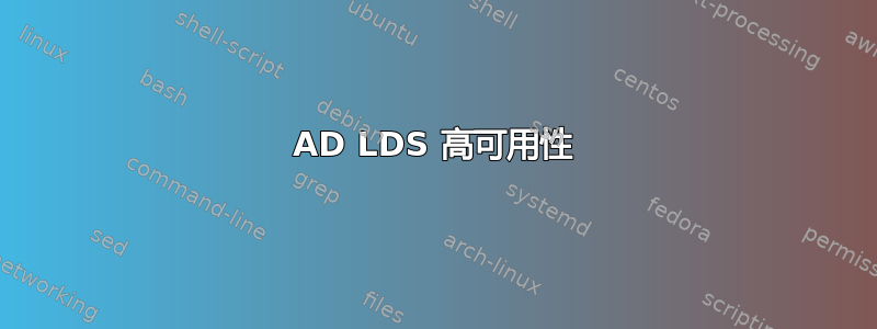 AD LDS 高可用性