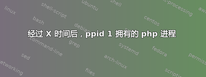 经过 X 时间后，ppid 1 拥有的 php 进程