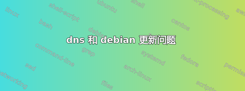 dns 和 debian 更新问题