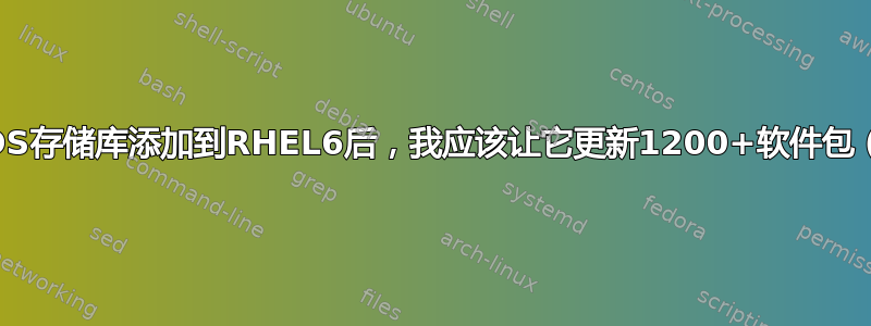 将SLC6-OS存储库添加到RHEL6后，我应该让它更新1200+软件包（400M）