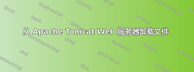 从 Apache Tomcat Web 服务器卸载文件