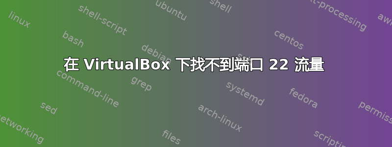 在 VirtualBox 下找不到端口 22 流量