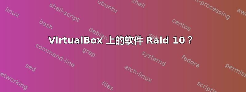 VirtualBox 上的软件 Raid 10？